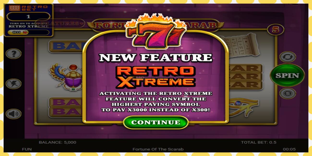 Demo slot Fortune of the Scarab free and without registration, picture - 1