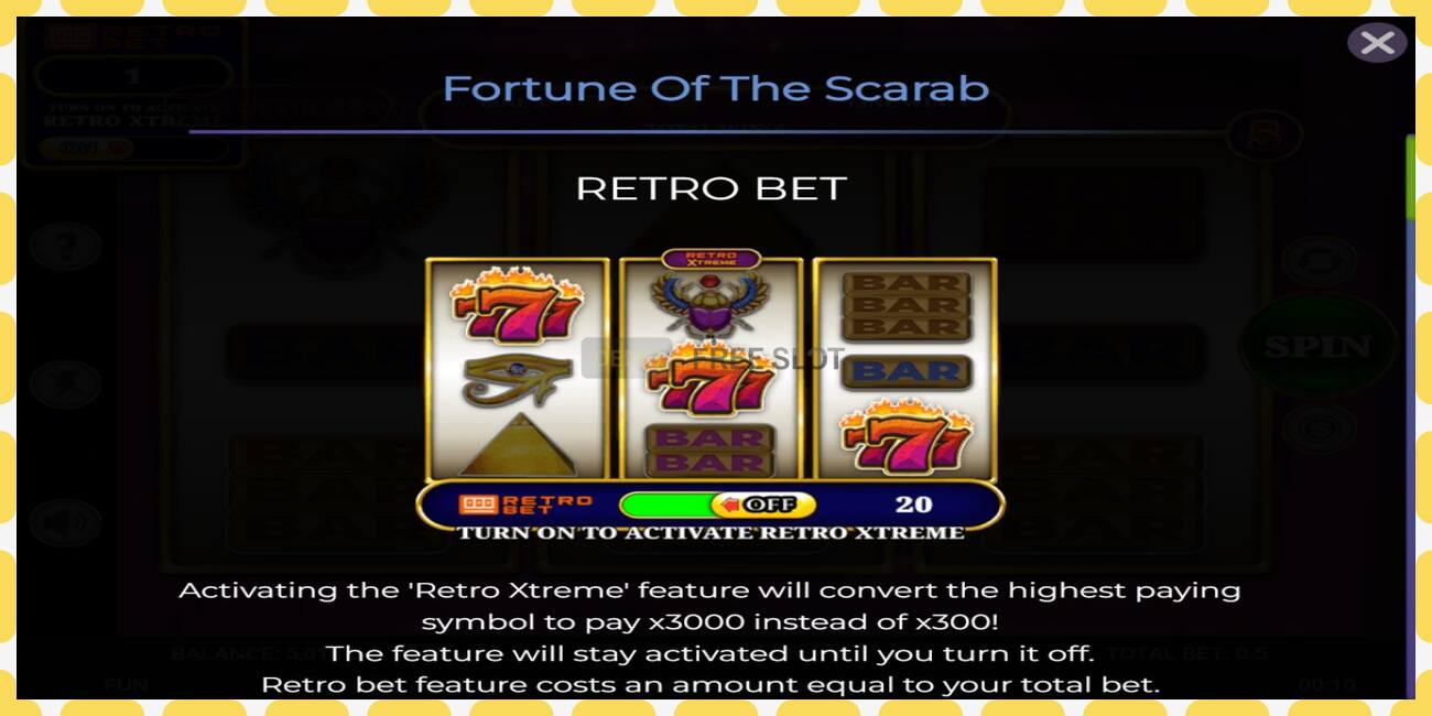 Demo slot Fortune of the Scarab gratis og uden registrering, billede - 1