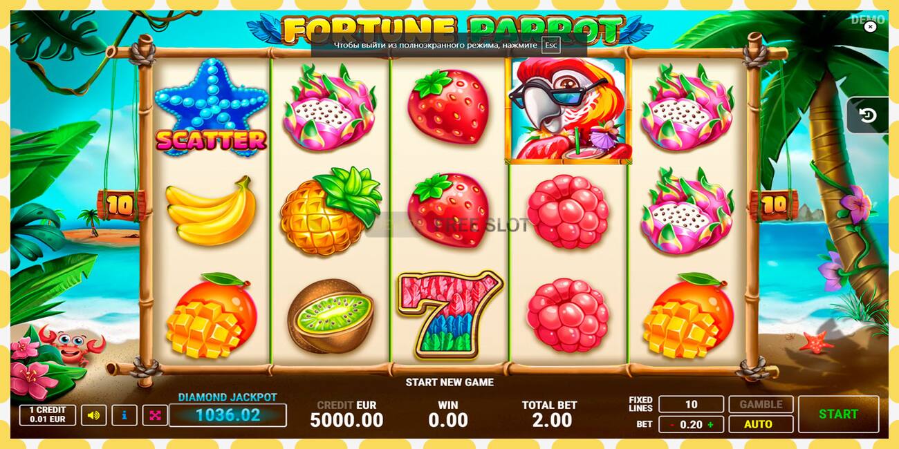 Demo slot Fortune Parrot free and without registration, picture - 1