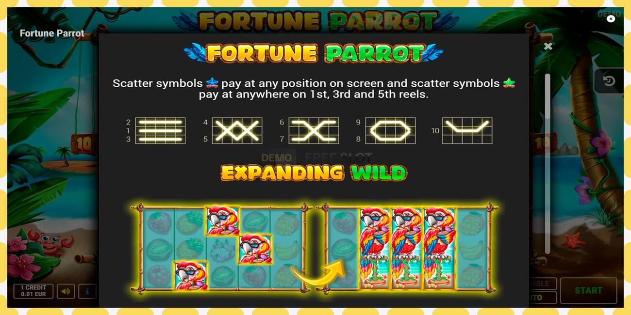 Demo slot Fortune Parrot free and without registration, picture - 1