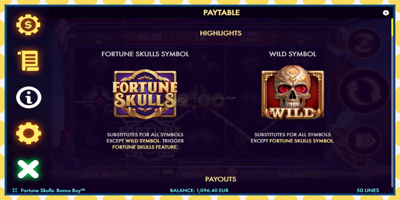 Demo slot Fortune Skulls Bonus Buy free and without registration, picture - 1