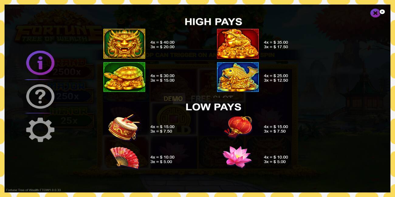 Demo slot Fortune Tree of Wealth free and without registration, picture - 1