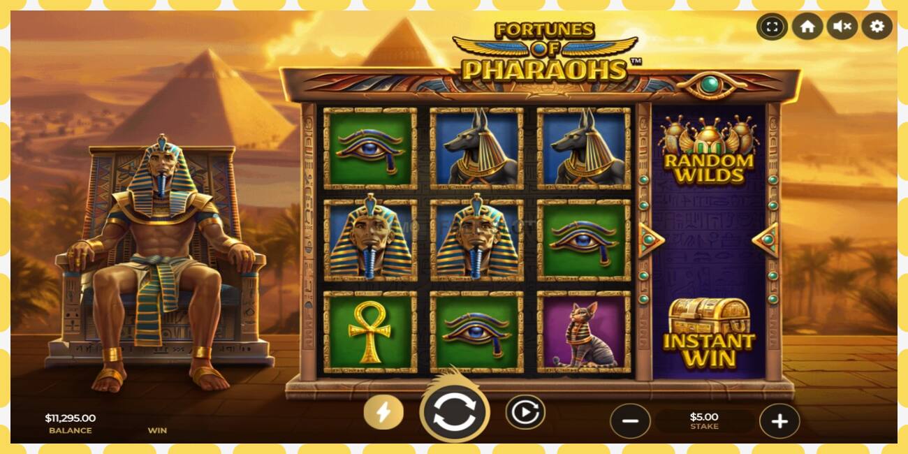 Demo slot Fortunes of Pharaohs free and without registration, picture - 1