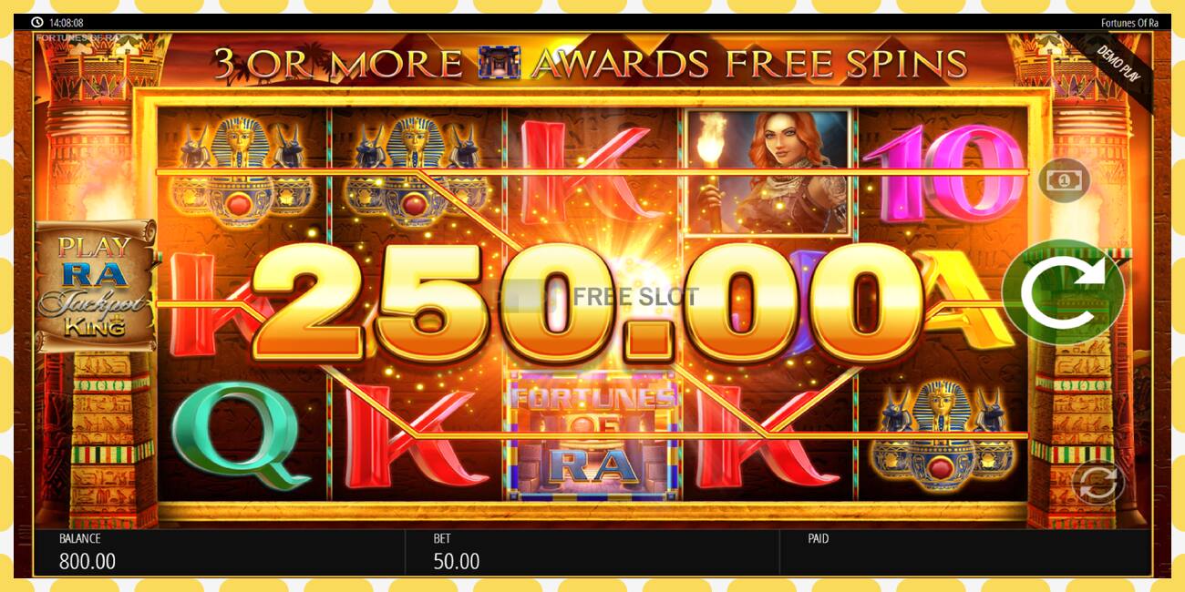 Demo slot Fortunes of Ra free and without registration, picture - 1