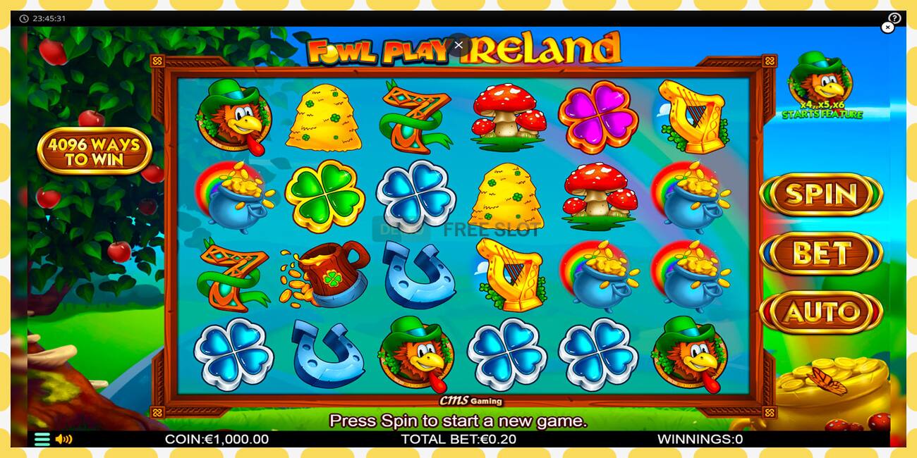 Demo slot Fowl Play Ireland free and without registration, picture - 1