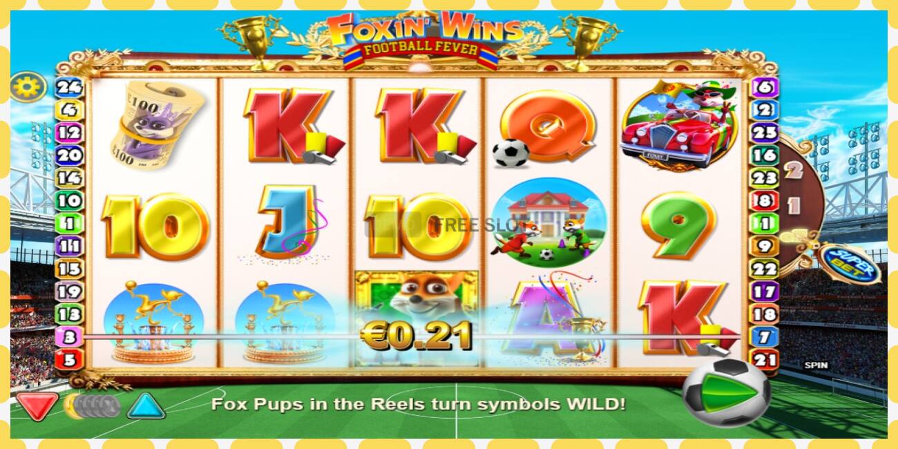 Demo slot Foxin Wins Football Fever free and without registration, picture - 1