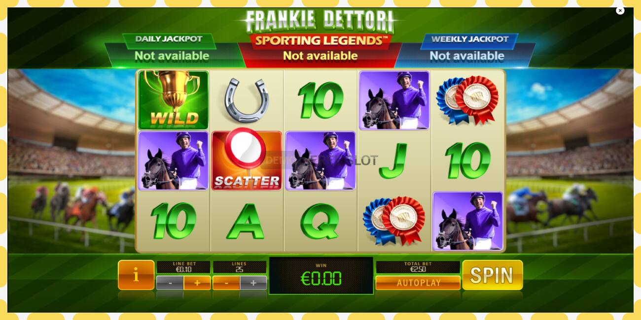 Demo slot Frankie Dettori Sporting Legends free and without registration, picture - 1