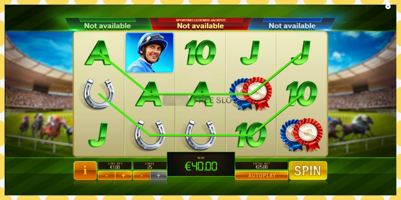 Demo slot Frankie Dettori Sporting Legends free and without registration, picture - 1