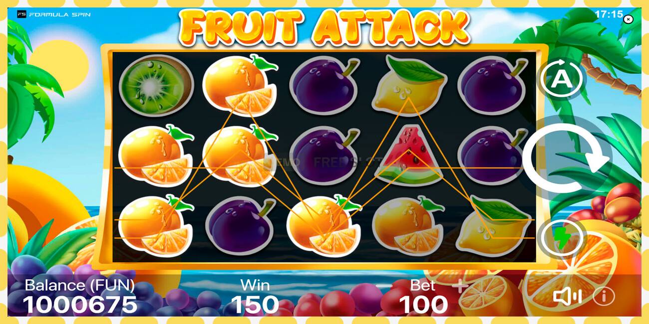 ဒီမိုအထိုင် Fruit Attack အခမဲ့နှင့်မှတ်ပုံတင်ခြင်းမရှိဘဲ, ပုံ - ၁