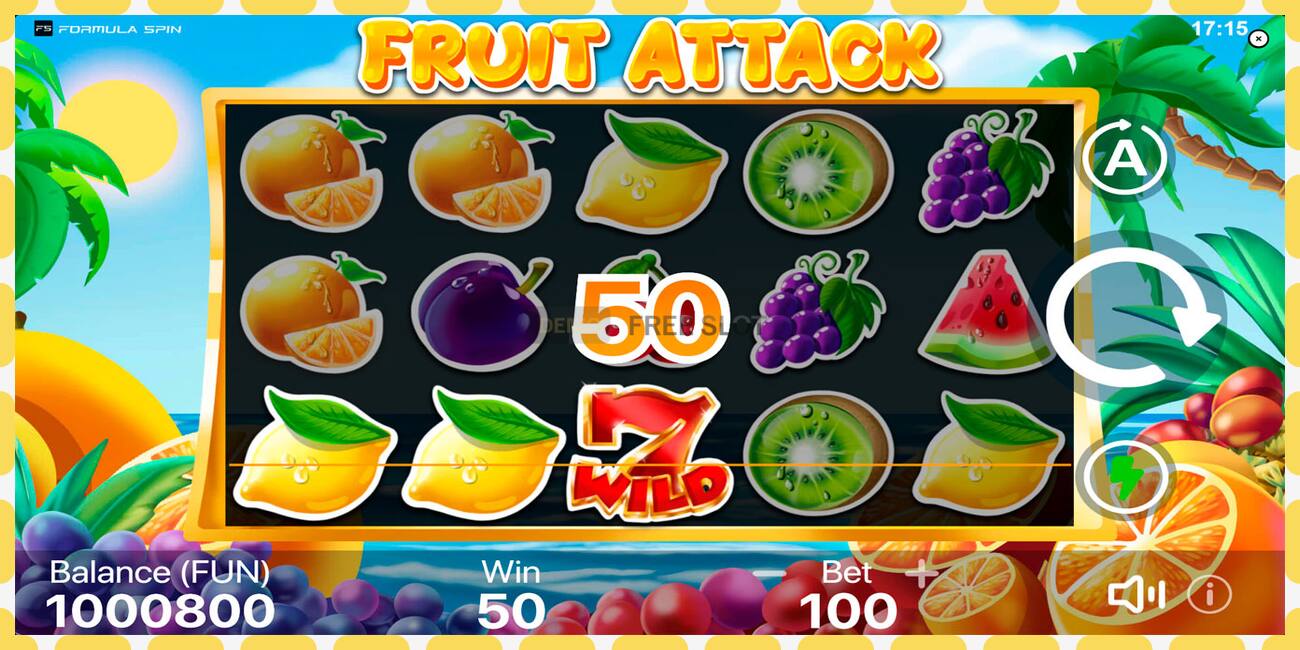 ဒီမိုအထိုင် Fruit Attack အခမဲ့နှင့်မှတ်ပုံတင်ခြင်းမရှိဘဲ, ပုံ - ၁