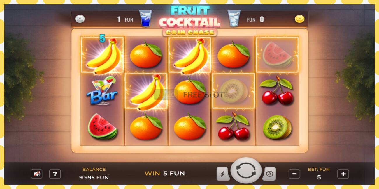 डेमो स्लॉट Fruit Cocktail Coin Chase विनामूल्य आणि नोंदणीशिवाय, चित्र - १