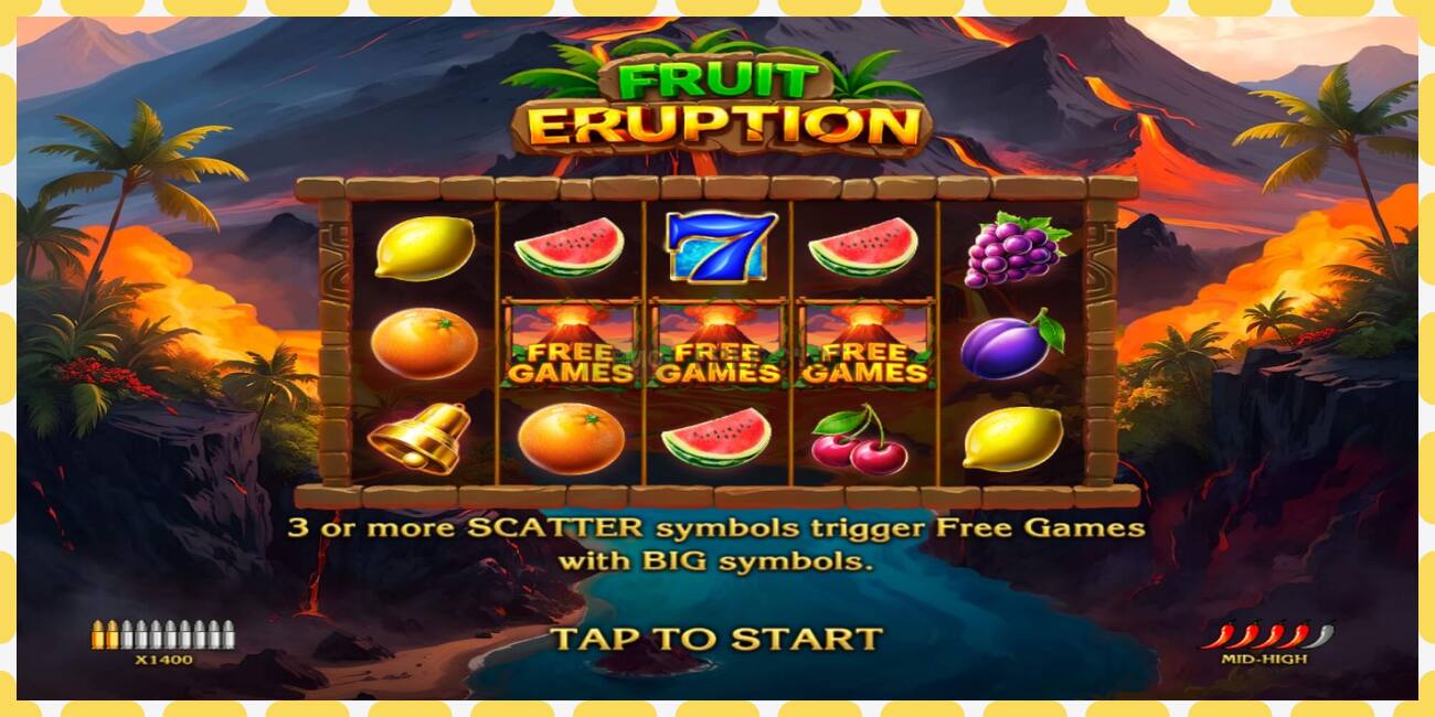 Demo slot Fruit Eruption gratis och utan registrering, bild - 1