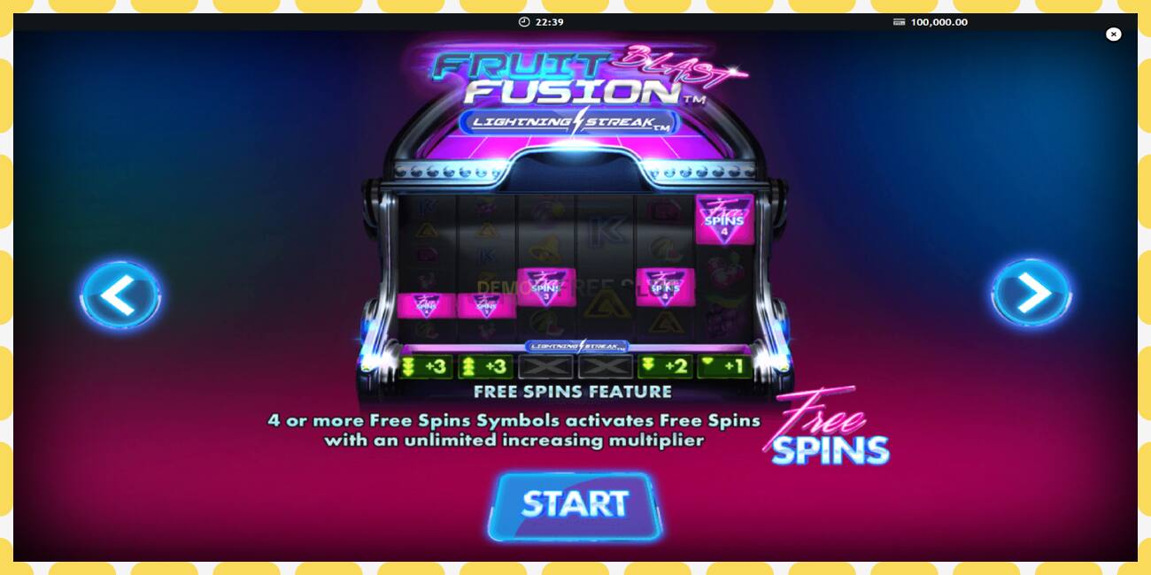 Demo-spor Fruit Fusion Blast Lightning Reels gratis og uten registrering, bilde - 1