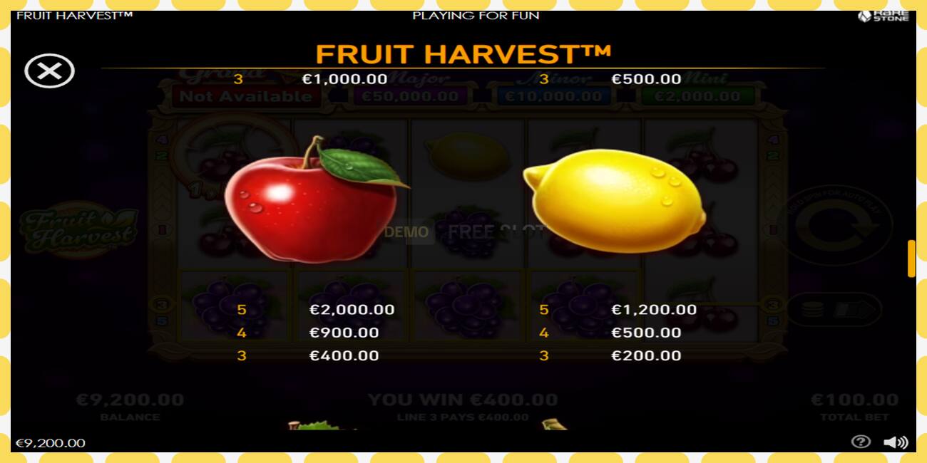 Demo slot Fruit Harvest free and without registration, picture - 1