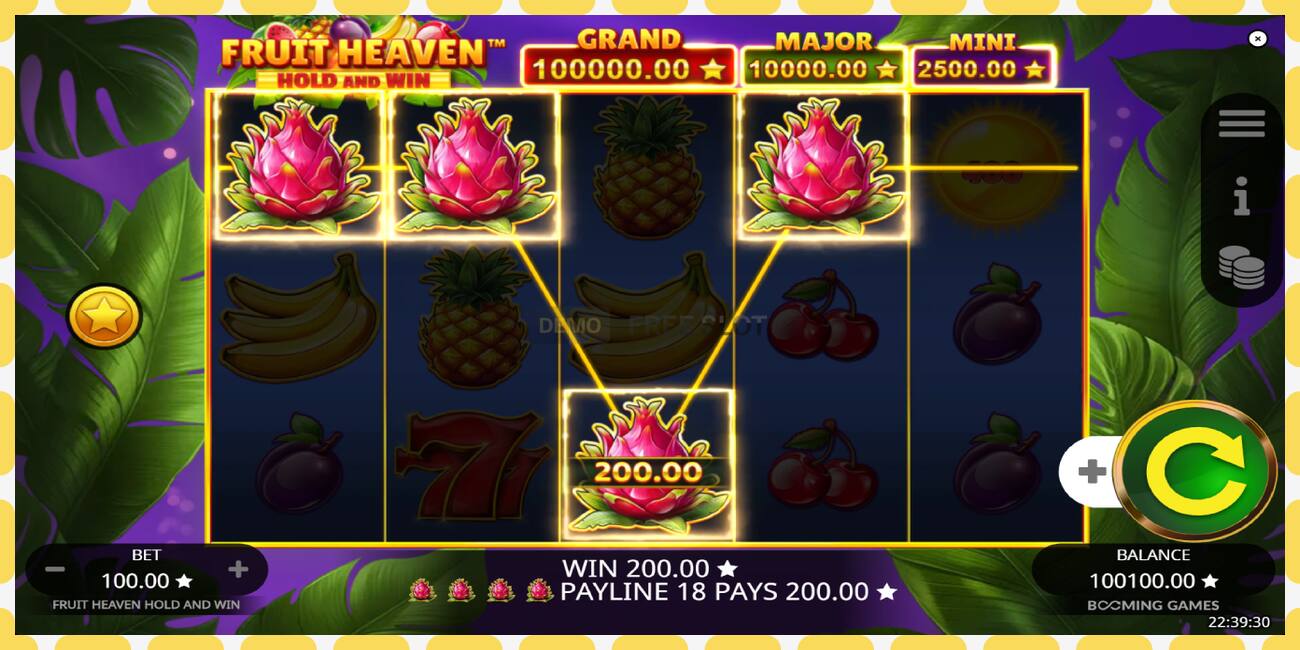 Demo-spor Fruit Heaven Hold and Win gratis og uten registrering, bilde - 1