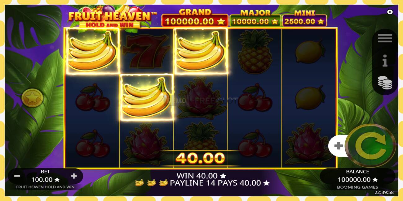 Demo-spor Fruit Heaven Hold and Win gratis og uten registrering, bilde - 1