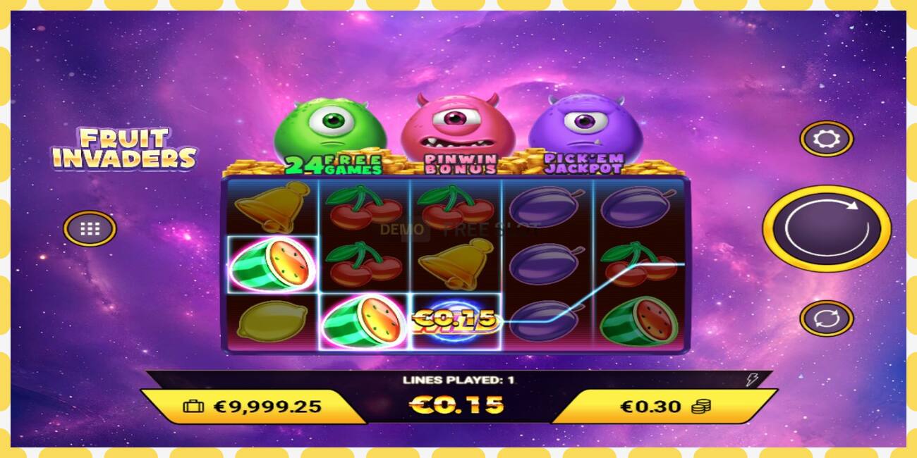 Demo slot Fruit Invaders free and without registration, picture - 1