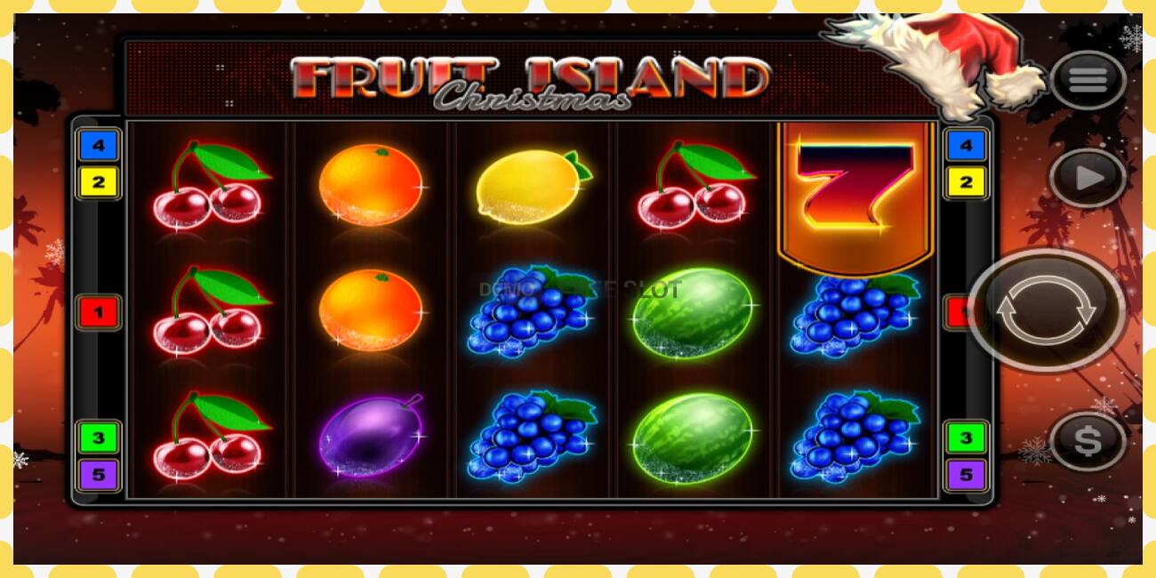 डेमो स्लॉट Fruit Island Christmas विनामूल्य आणि नोंदणीशिवाय, चित्र - १