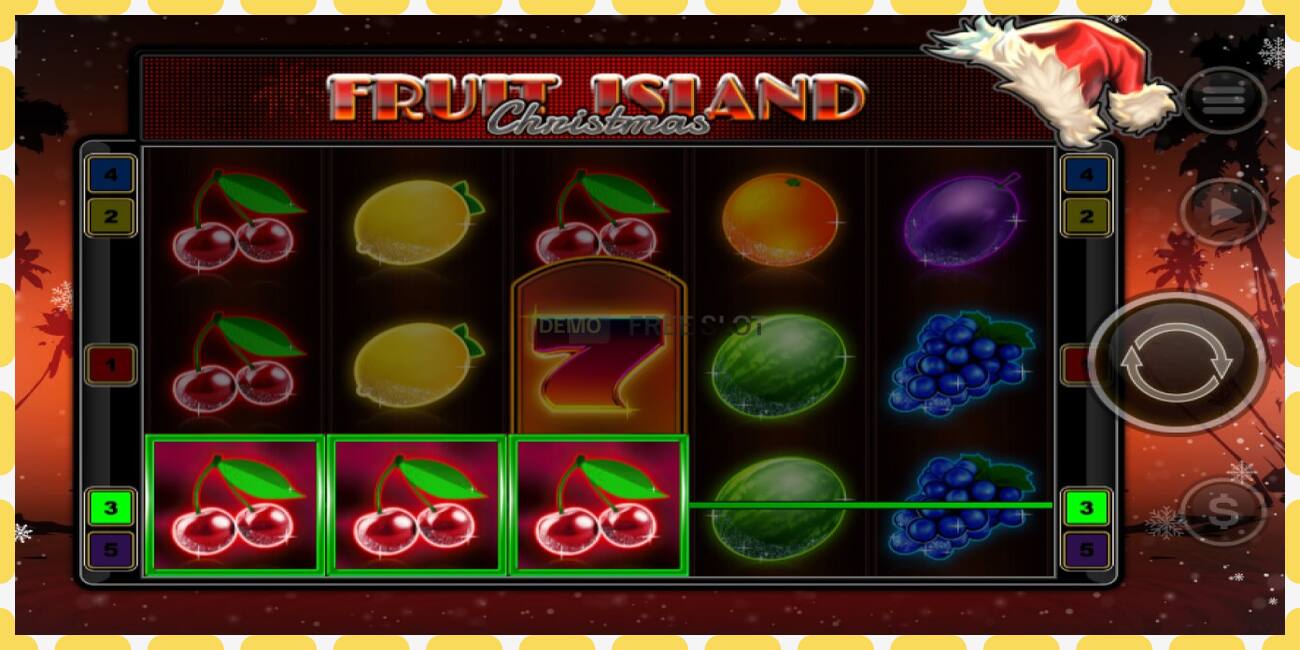 डेमो स्लॉट Fruit Island Christmas विनामूल्य आणि नोंदणीशिवाय, चित्र - १