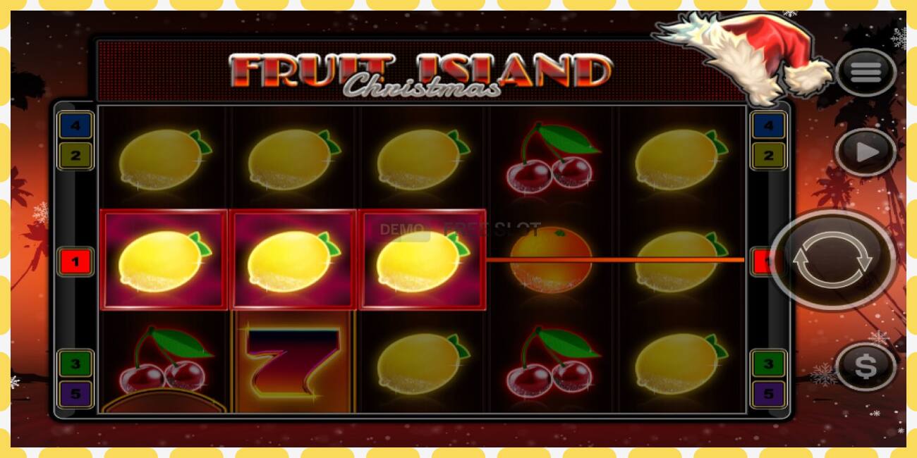 डेमो स्लॉट Fruit Island Christmas विनामूल्य आणि नोंदणीशिवाय, चित्र - १