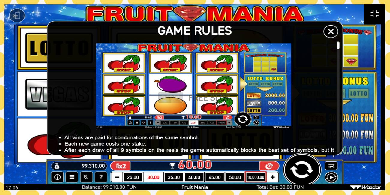 Demo slot Fruit Mania free and without registration, picture - 1