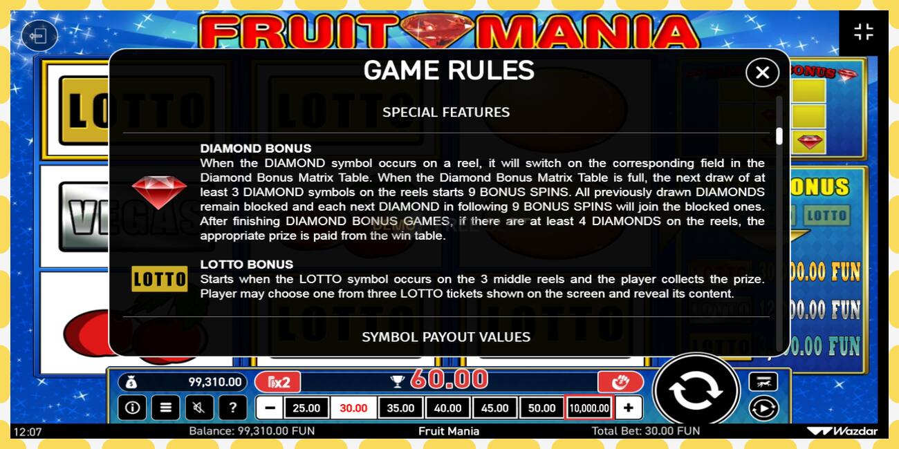 Demo slot Fruit Mania free and without registration, picture - 1