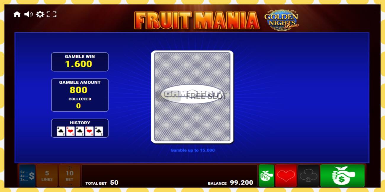 Demo slot Fruit Mania Golden Nights free and without registration, picture - 1