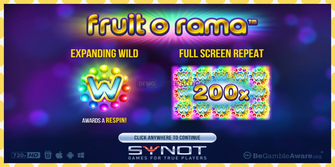 Demo-spor Fruit o Rama gratis og uten registrering, bilde - 1