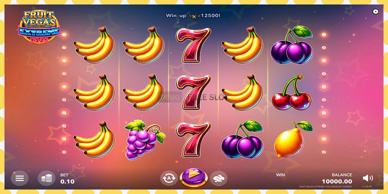 Demo slot Fruit Vegas Extreme x125 free and without registration, picture - 1