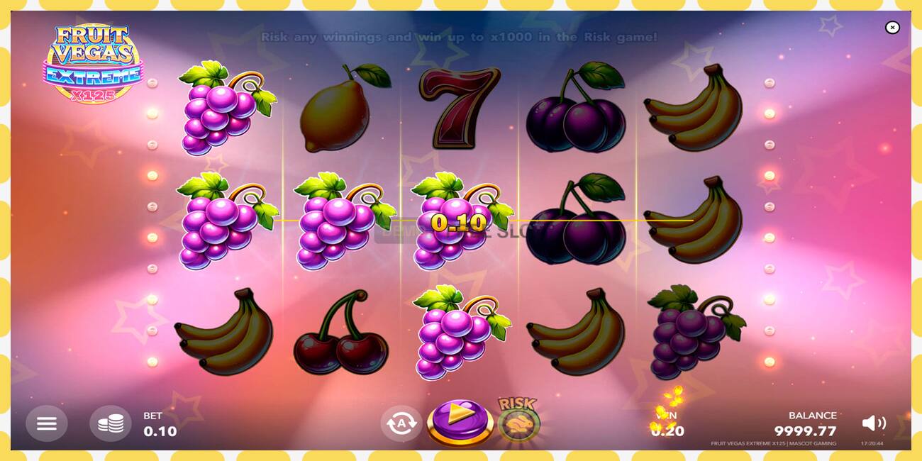 Demo slot Fruit Vegas Extreme x125 free and without registration, picture - 1