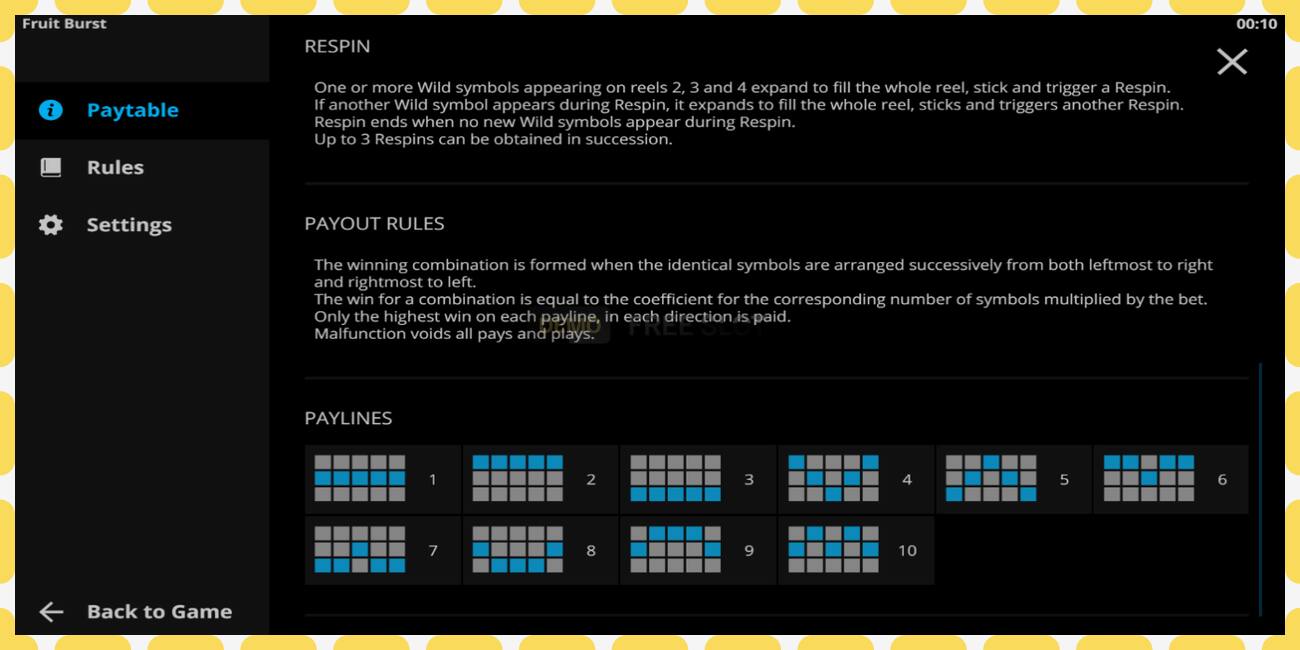Demo slot Fruitburst free and without registration, picture - 1