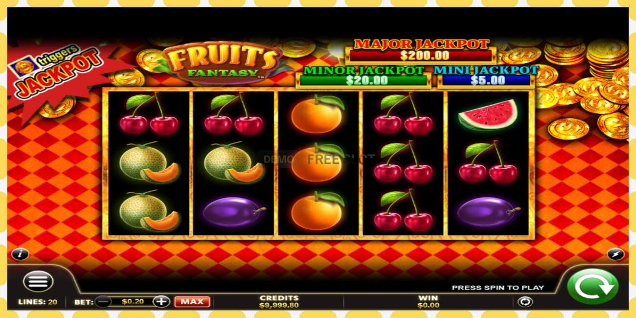 Yanayopangwa demo Fruits Fantasy bure na bila usajili, picha - 1