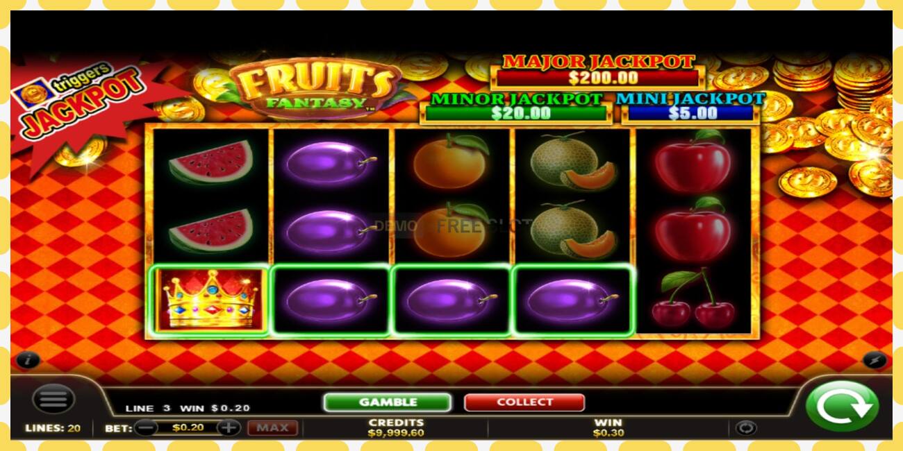 Yanayopangwa demo Fruits Fantasy bure na bila usajili, picha - 1