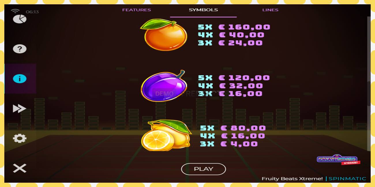 Demo-spor Fruity Beats Xtreme gratis og uten registrering, bilde - 1