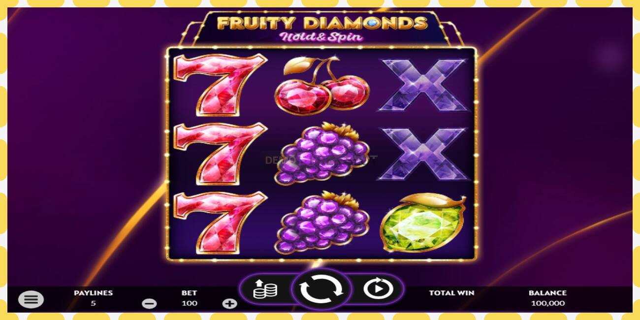 Slot dimostrativo Fruity Diamonds gratuito e senza registrazione, immagine - 1