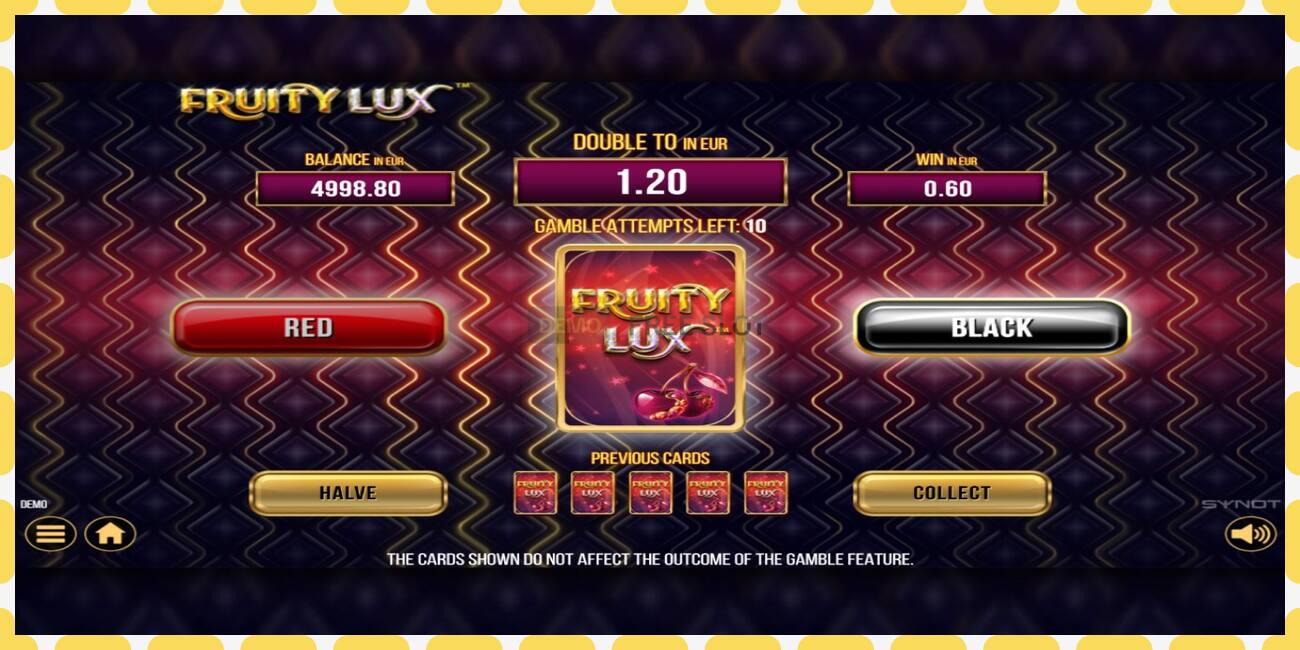 Demo slot Fruity Lux free and without registration, picture - 1