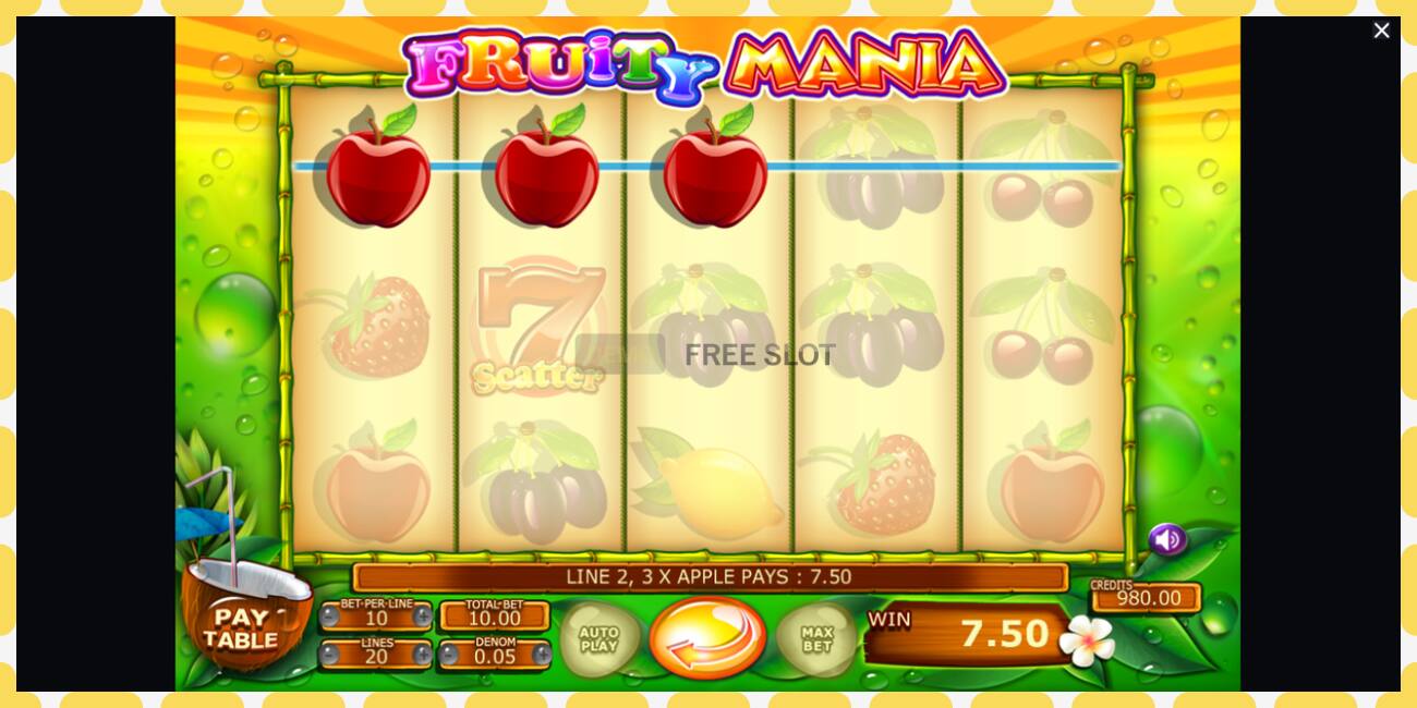 Demo slot Fruity Mania free and without registration, picture - 1