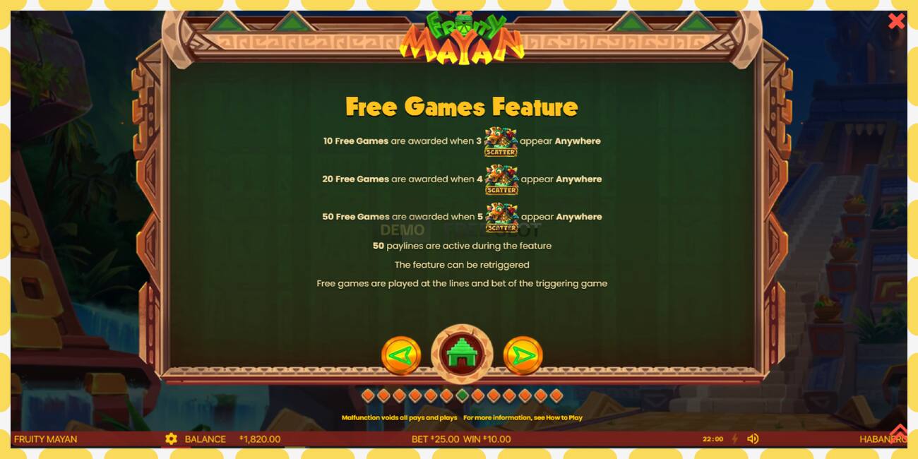 Demo slot Fruity Mayan zadarmo a bez registrácie, obrázok - 1