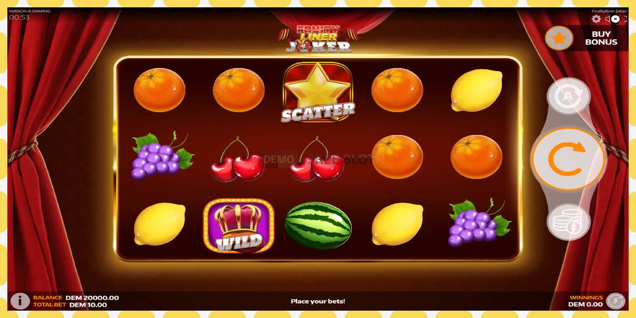 Demo slot Fruityliner Joker free and without registration, picture - 1