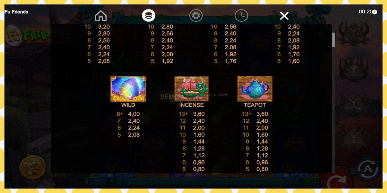 Demo slot Fu Friends free and without registration, picture - 1