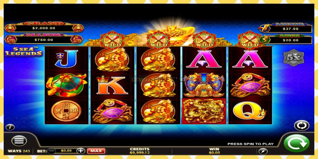 Demo slots Fu Lai Cai Lai 5 Sea Legends bezmaksas un bez reģistrācijas, attēlu - 1