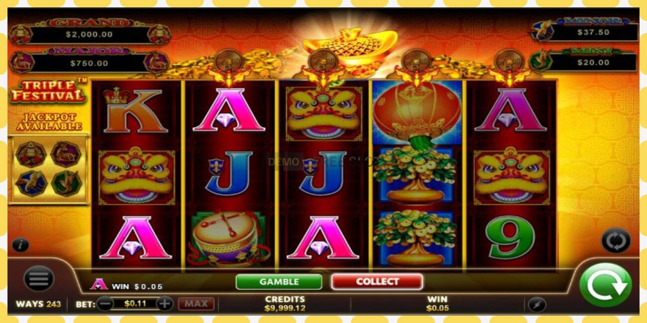 Demo slot Fu Lai Cai Lai Triple Festival free and without registration, picture - 1