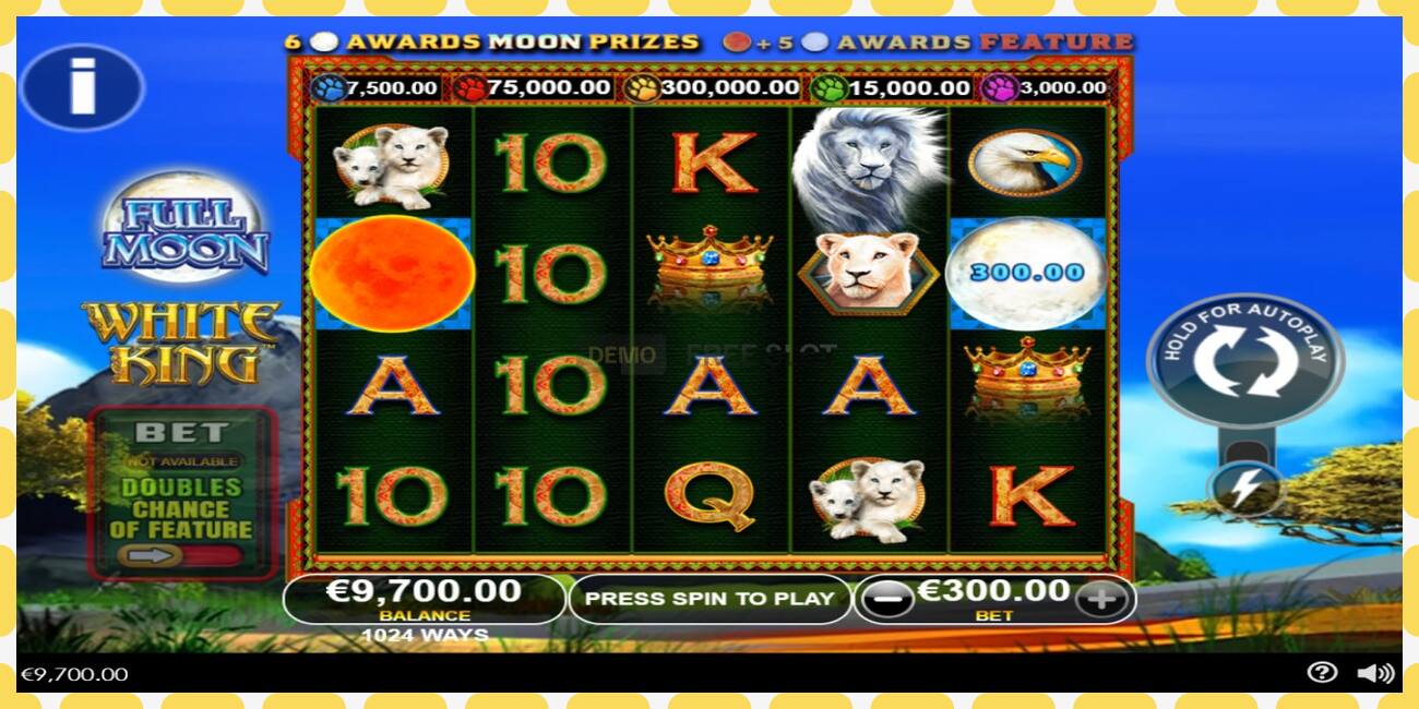 Slot dimostrativo Full Moon: White King gratuito e senza registrazione, immagine - 1