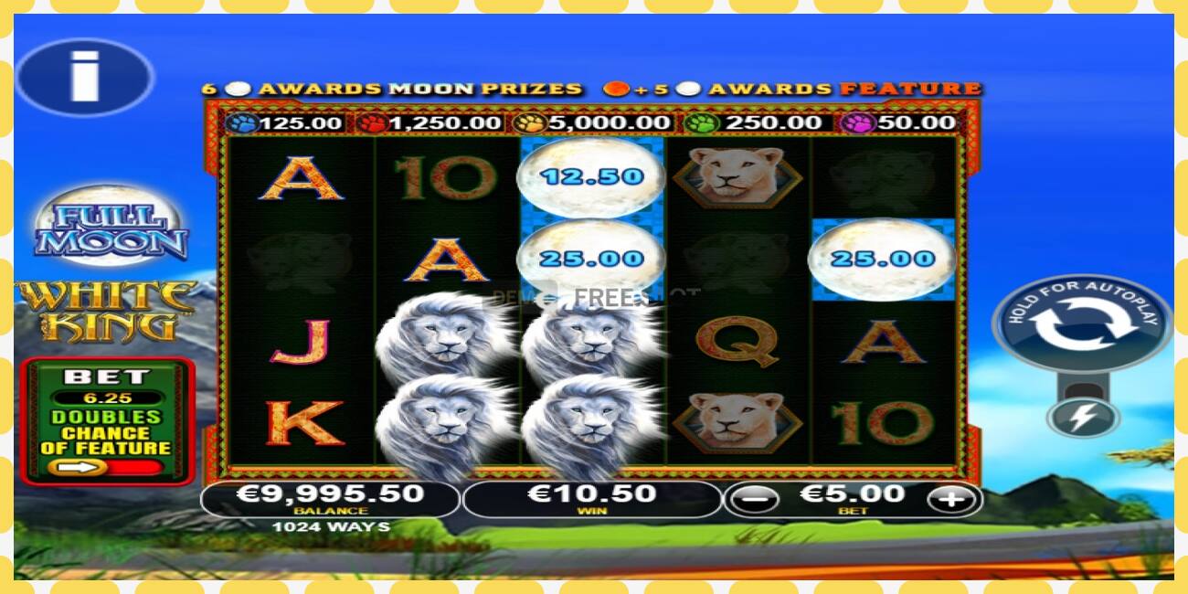 Demo slot Full Moon: White King PowerPlay Jackpot නොමිලේ සහ ලියාපදිංචියකින් තොරව, පින්තූරය - 1