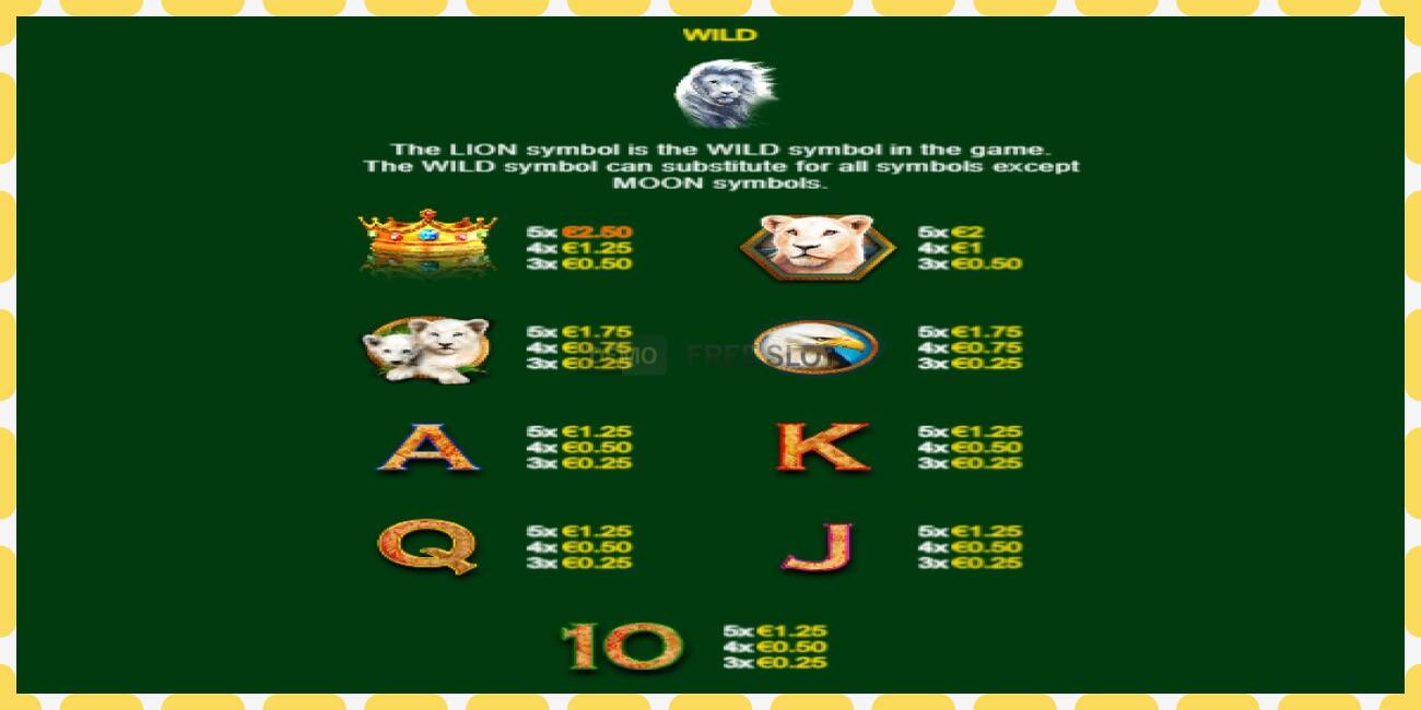 Demo slot Full Moon: White King PowerPlay Jackpot නොමිලේ සහ ලියාපදිංචියකින් තොරව, පින්තූරය - 1