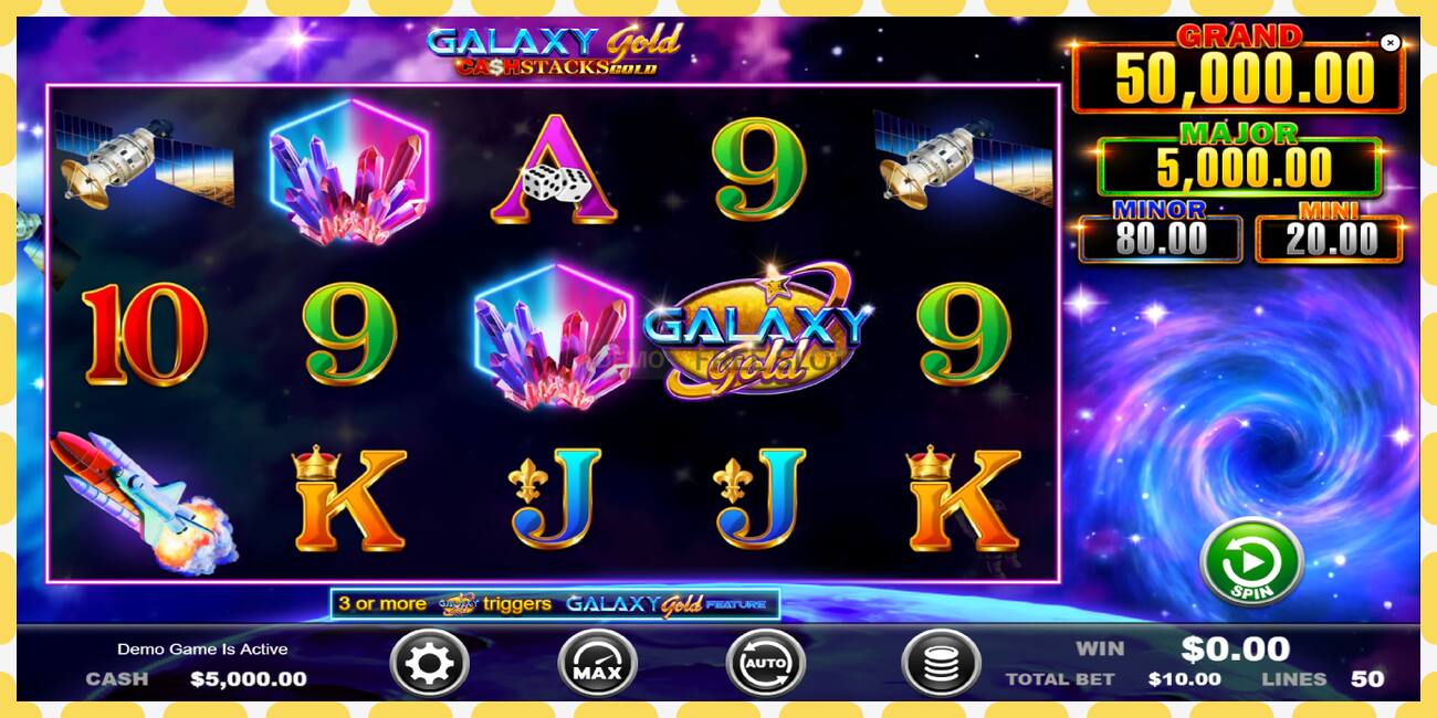 ဒီမိုအထိုင် Galaxy Gold CashStacks Gold အခမဲ့နှင့်မှတ်ပုံတင်ခြင်းမရှိဘဲ, ပုံ - ၁