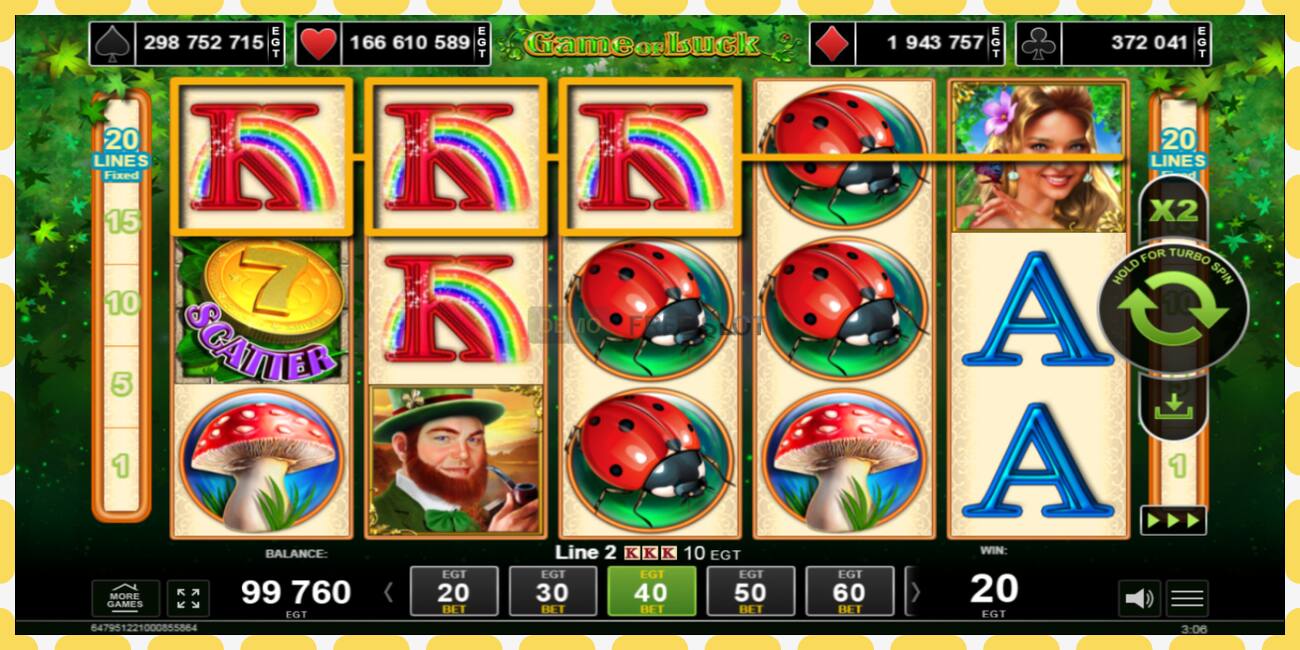 Demo slot Game of luck free and without registration, picture - 1