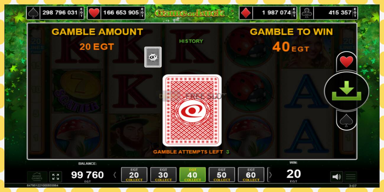 Demo slot Game of luck free and without registration, picture - 1