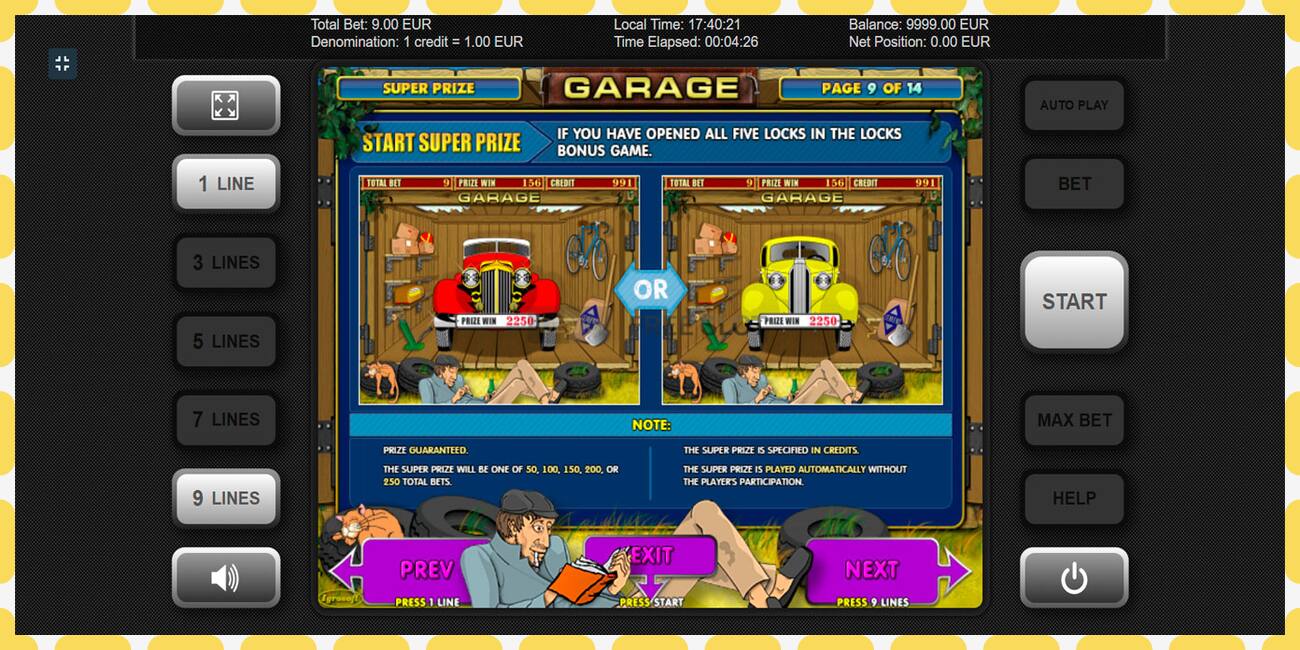 Demo slot Garage zdarma a bez registrace, obrázek - 1