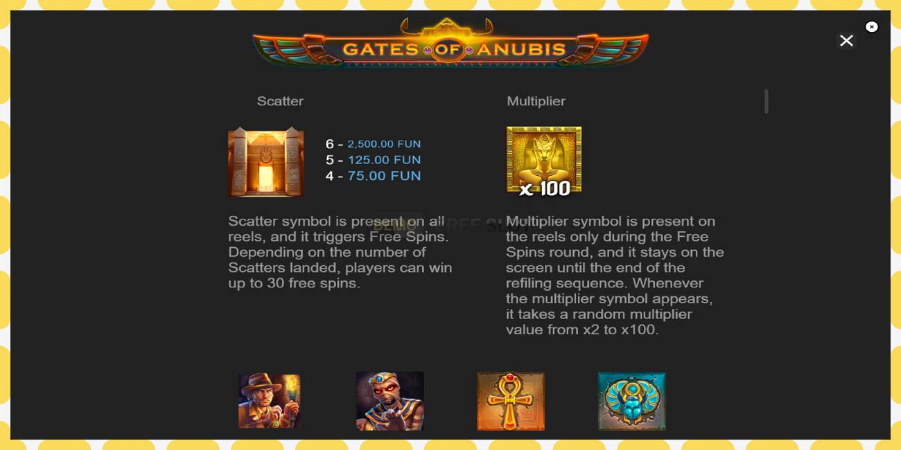 Demo slot Gates of Anubis free and without registration, picture - 1